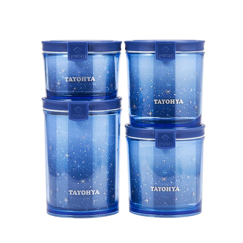 多样屋（TAYOHYA） 皓天 圆形密封罐四件套  TA11-0023BP
