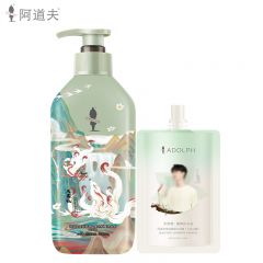 阿道夫（ADOLPH） 祛油止痒洗发水350ml+天然香洗发水50ml 山海经茶麸洗发露套装