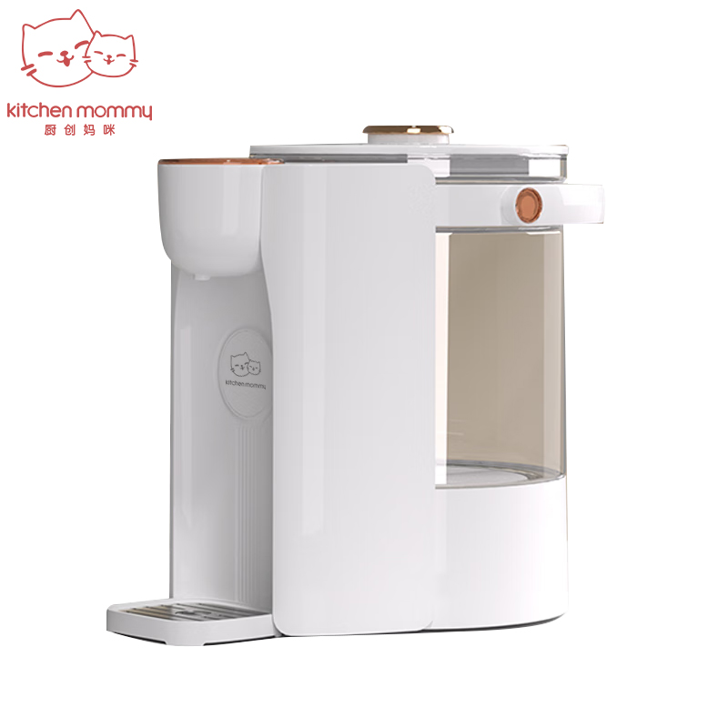 厨创妈咪（kitchen mommy） D01 白色2.5L容量电热开水瓶 秒冲 多端调温 除氯