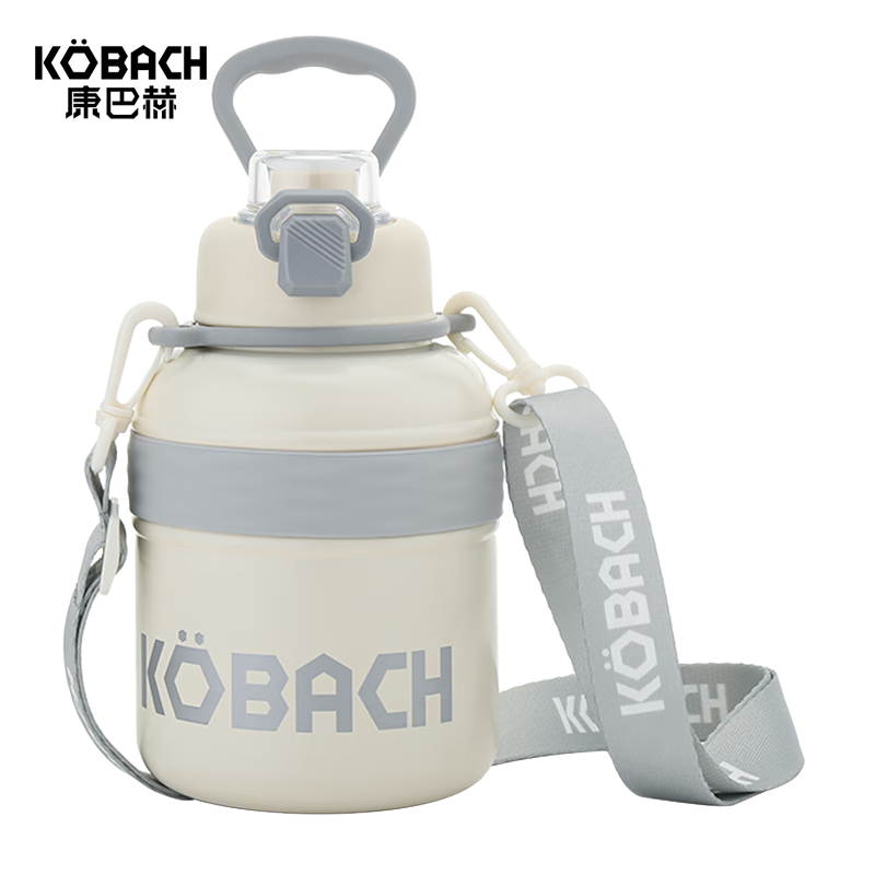 康巴赫（KBH）  随行墩墩保温壶（白灰色）  LPH93B02 930mL