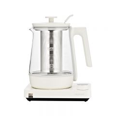 惠人（HUROM） 新款养生壶煮茶器多功能煮茶壶办公室小玻璃壶家用蒸煮一体 白色TM-HB1IWH