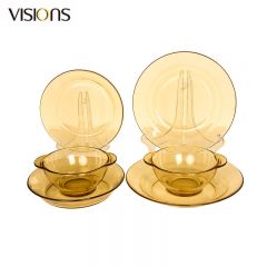 康宁（VISIONS） Corelle Brands Pyrex餐具Shiny晶耀系列玻璃餐具 6b件组 6件套
