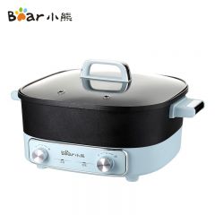 小熊（Bear） DHG-H60V8旋钮分区控温大容量煎烤涮煮多功能电火锅