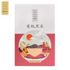 姚朵朵 东北有机黑米五谷杂粮粗粮早餐黑米粥料紫米八宝粥配料 有机黑米400g