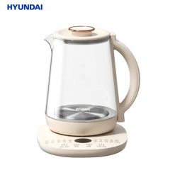 HYUNDAI 电热水壶家用玻璃电热水壶智能预约12h保温玻璃水壶(养生壶)DC5B07