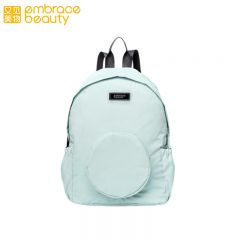 又见美物 EB1607回彩折叠多用背挎包可折叠便携旅行收纳包轻便防水单肩斜挎包薄荷绿