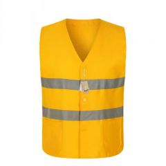 雅霖服 劳保马甲 黄色S码