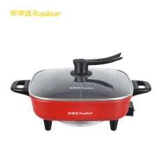 荣事达（Royalstar） 电火锅家用多功能煎烤涮一体炒菜电锅5L大容量不沾电热锅电煮锅电炒锅DRG-136K(Y)