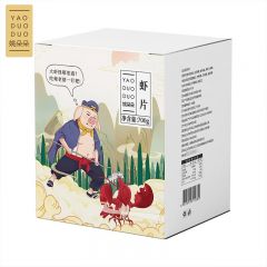 姚朵朵 大虾片膨化食品休闲食品怀旧零食 100克 *7小包 半成品 龙虾片700g/盒