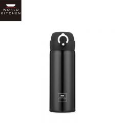 WORLD KITCHEN 乐欣美佳弹跳杯400ml保温保冷 一按即开密封防漏黑 WK-TTB40L/KZ/BK