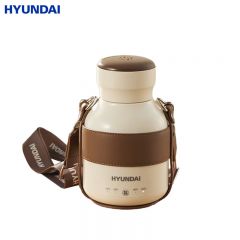 HYUNDAI QC-SH0371 热水壶家用烧水壶双层防烫保温304不锈钢保温功能大容量恒温电热水壶 0.8L
