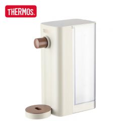 膳魔师（THERMOS） 即热式家用速热饮水机办公室旅行宿舍茶艺用水小型台式智能饮水器出水控温自动断电速热 米白色 2L EHA-1123E