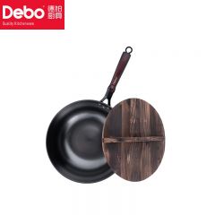 徳铂（Debo） DEP-709臻匠炒菜锅老式无涂层铸铁炒菜锅复古家用铁锅32cm