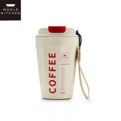 康宁（Corelle Brands） 咖啡杯不锈钢内胆保温保冷水杯400ml米白色WK-KFB400/KZ/JY一个