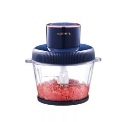 新飞（Frestec） 绞肉机家用绞馅机碎肉机电动多功能料理搅拌打肉饺子肉陷蒜蓉机不锈钢搅肉机菜馅机 鎏金蓝单刀