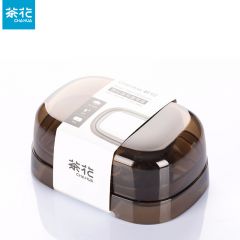 茶花（CHAHUA） 圆润带盖皂盒