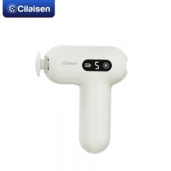 西莱森（cilaisen） 迷你筋膜枪肌肉按摩器放松器静音高频震动便携硅胶头健身运动训练腰背肩颈按摩仪 CP-C1白色