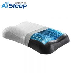 睡眠博士（AiSleep）深蓝凝萃磁护枕悬浮枕凝胶枕颈椎枕头枕芯62*38*9/11cm白色