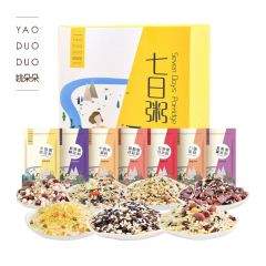 姚朵朵 七日粥7日早餐粥700g 早餐粥料红豆薏米紫薯黑米粥料八宝粥米五谷杂粮 盒装
