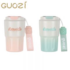 果兹（GUOZI）GZ-B55美刻咖啡杯家用喝水杯不锈钢内胆真空保温350ml  个颜色随机