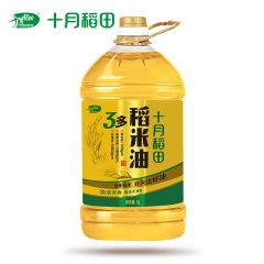 十月稻田（SHIYUEDAOTIAN） 家庭烹饪家用炒菜煎炸油 食用油 一级 3多稻米油5L/桶