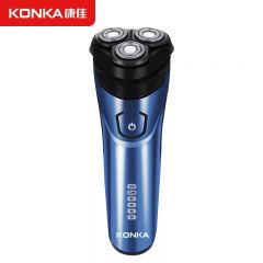 康佳 （KONKA)  男士电动剃须刀干湿双剃升级版智能电量显示刮胡刀宝蓝色普通装KT-TD01 Pro