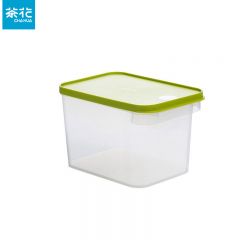 茶花（CHAHUA） 芮格保鲜盒5100ml绿色带有把手推拉方便