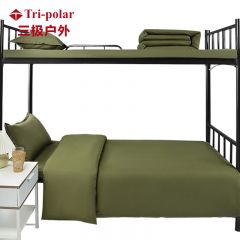三极户外（Tri-polar） TP2826全棉40纱支三件套亲肤舒适床品套件军绿色