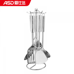 爱仕达（ASD） 家用不锈钢铲勺套装SSQ-06G-UGO 铲勺六件套