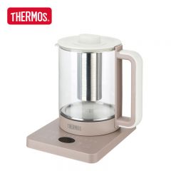 膳魔师（THERMOS） 养生壶全自动静音家用宿舍花茶壶养生茶壶大容量煮茶器煮茶壶耐煮可预约智能自动保温多功能 砂陶棕 1.5L EHA-1611E-SP