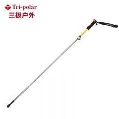 三极户外（Tri-polar） TP3909折叠轻便碳素伸缩健走徒步登山杖爬山手杖伸缩老人拐杖徒步登山装备杖黄色