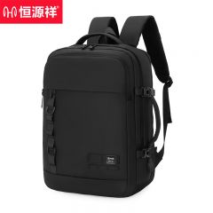 恒源祥 多层多用电脑包大容量多层文件包收纳商务公文包男通勤电脑包黑色HYX200XB