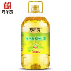 万年贡 物理压榨非转基因 压榨玉米胚芽油5L