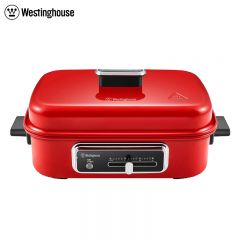 西屋（Westinghouse） 多用途锅电烧烤锅电火锅电炒锅家用电烤肉锅煎烤机加深多功能料理锅网红锅 WSC-1423