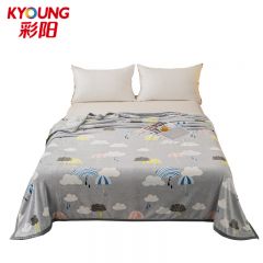 彩阳 彩虹之恋加厚珊瑚绒印花毛毯 200*230cm