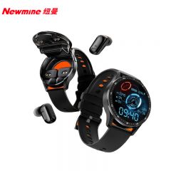 纽曼（Newmine） D300智能手表蓝牙耳机二合一 蓝牙电话1米防水心率血氧睡眠健康监测运动手表