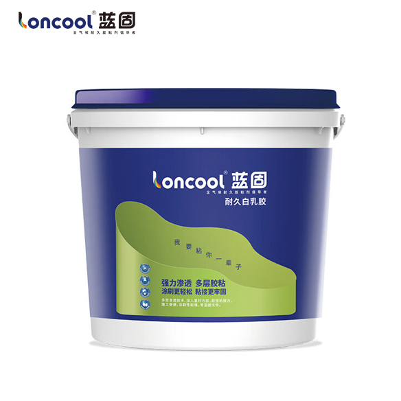 蓝固 耐久白乳胶 白色 3KG 桶