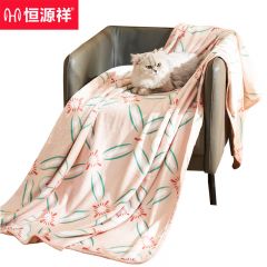 恒源祥（hengyuanxiang） HYX006MT-DZ如意法兰绒毯150*200cm手提袋装