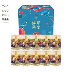姚朵朵 瓜子坚果炒货干果送礼品巴旦木香蕉花生 福聚满堂坚果礼盒1008g