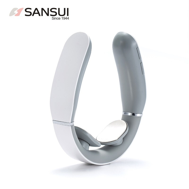 山水（SANSUI） SAM-717A时尚肩颈颈椎按摩仪 便携经络电脉冲护颈仪 白色