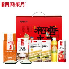 陇间柒月 杂粮恩施特产送礼福利伴手礼粮油礼包 五谷杂粮2400g+油418ml 稻香丰年A3