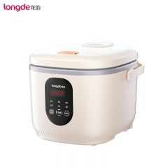 龙的（longde） LD-FS48H电饭煲家用多功能3-4人适用电饭锅不沾内胆24小时预约米白色 4L