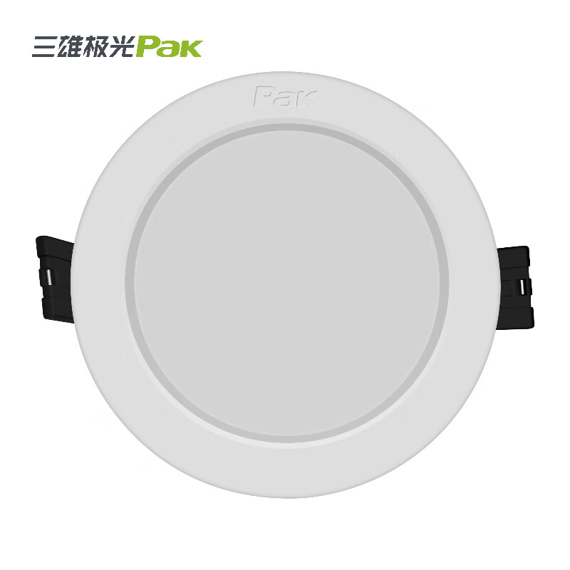 三雄极光 嵌入筒灯 6W3.5寸黄光PAK56049M 嵌入式走廊过道商用金属筒灯