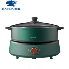豹牌（BAOPAI） BP-WD032分体式电火锅煎 炒 炖 煮 火锅 4L容量 不粘锅胆