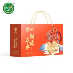 绿帝 泡水泡茶灰枣新疆特产泡枣红枣 新疆灰枣礼盒1kg
