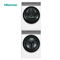海信（Hisense） WG100I5+DG100I5 洗烘套装棉花糖i5 璀璨 三变频干衣机 1:1正反转 护肤级护衣 活水洗