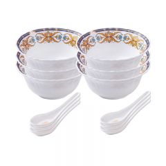 康宁（Corelle Brands）  康宁冰萃玲珑彭巴杜夫人系列餐具12件套A  CB-BPBD12A/KZ/LS