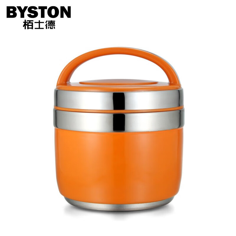 栢士德（BYSTON） 1.5L玲珑保温提锅不锈钢双层上班族学生提锅便当盒BST-033