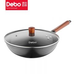 徳铂（Debo） DEP-DZ323艾娜炒锅无涂层炒菜锅煎炒不易粘轻烟少油 导热均匀 32cm