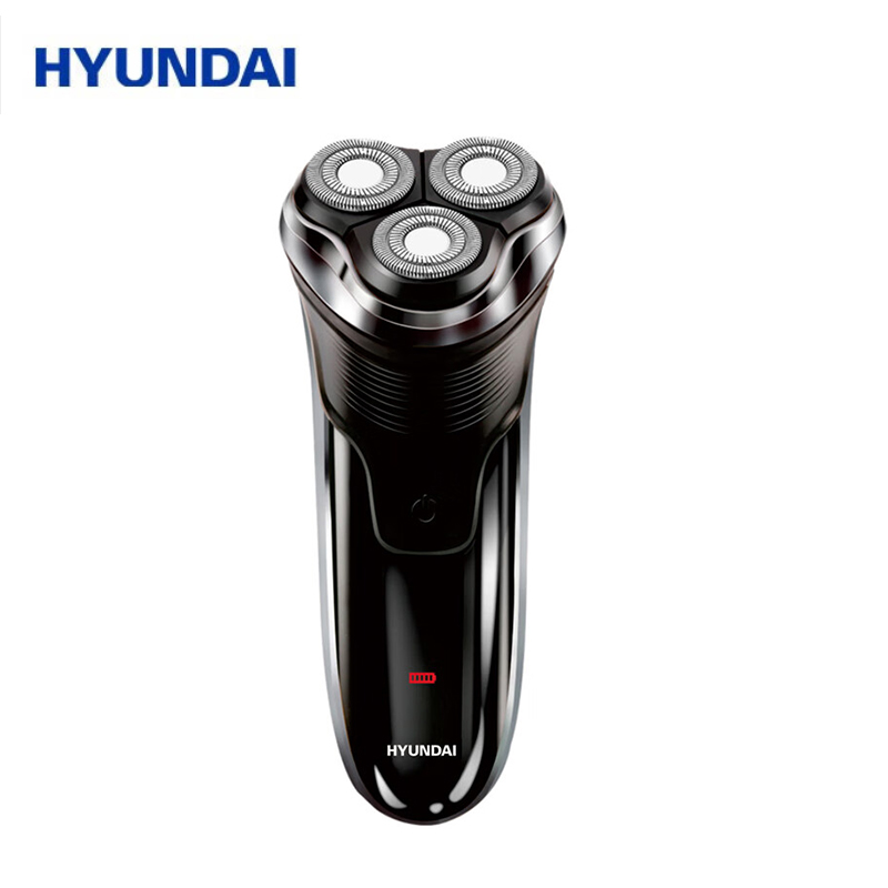 HYUNDAI 电动三刀头贴面充电式男士刮胡刀全身水洗刮胡刀 YS860